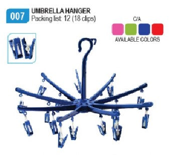 007 Umbrella Hanger (18 Clips)