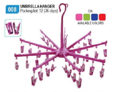 008 Umbrella Hanger (36 Clips)