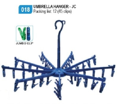 018 Umbrella Hanger - JC (45 Clips)