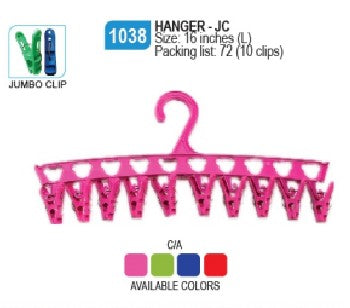 1038 Hanger-JC (10 Clips)