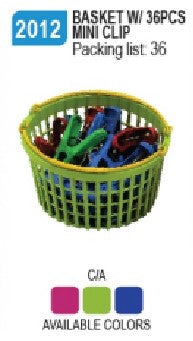 2012-W/CLIP Basket with 36pcs Mini Clip