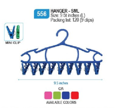 556 Hanger-SML/A (9 Clips)
