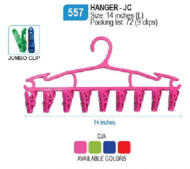 557-Hanger-JC/A (9 Clips)