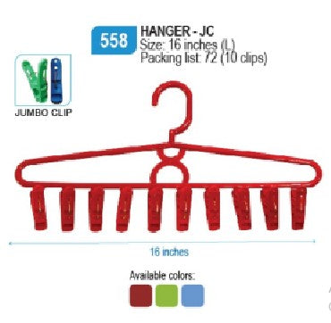 558 Hanger-JC/A (10 Clips)