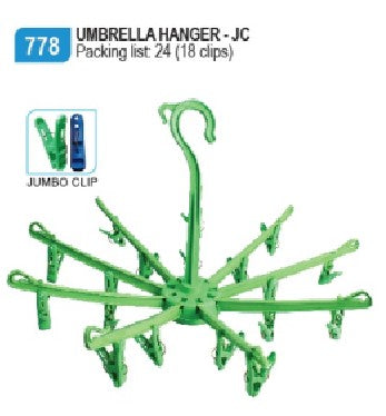 778 Umbrella Hanger-JC (18 Clips)