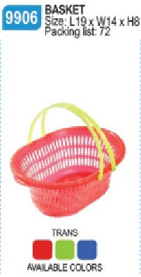 9906-T Oval Basket with Handle