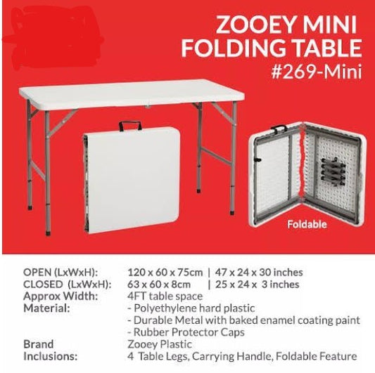 #269-MINI / 4FR Budget Folding Table