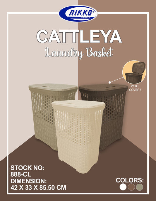 888-CL Cattleya Rattan Laundry Basket with Cover