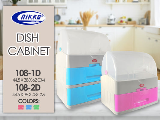 108-1D/108-2D Dish Cabinet with Drawer
