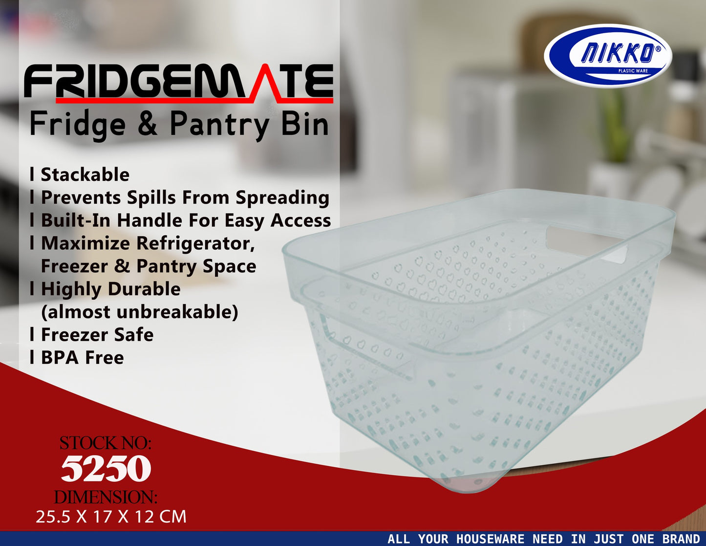 5250 FRIDGEMATE Fridge & Pantry Bin