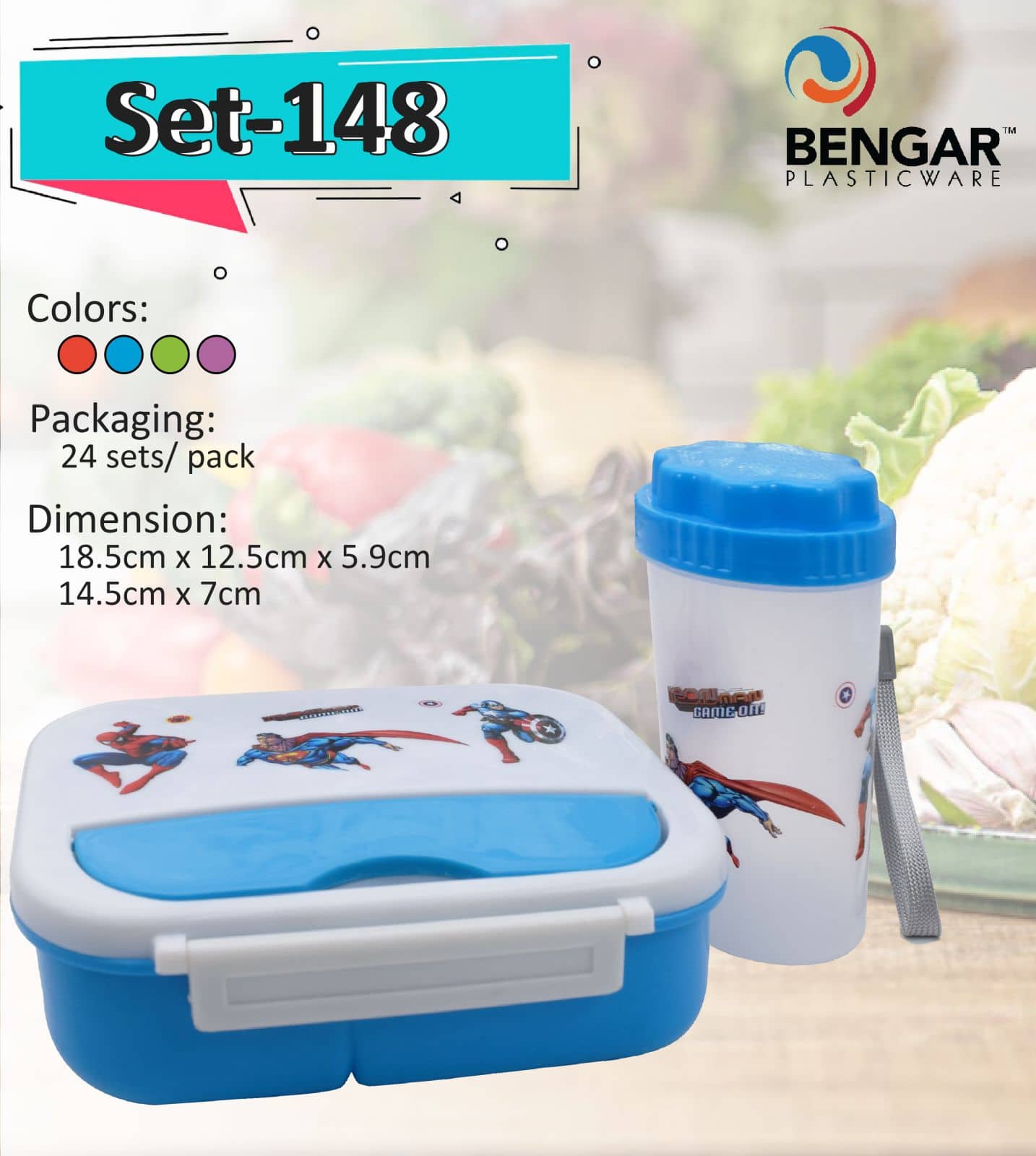 Set-148 Lunch Box with Tumbler