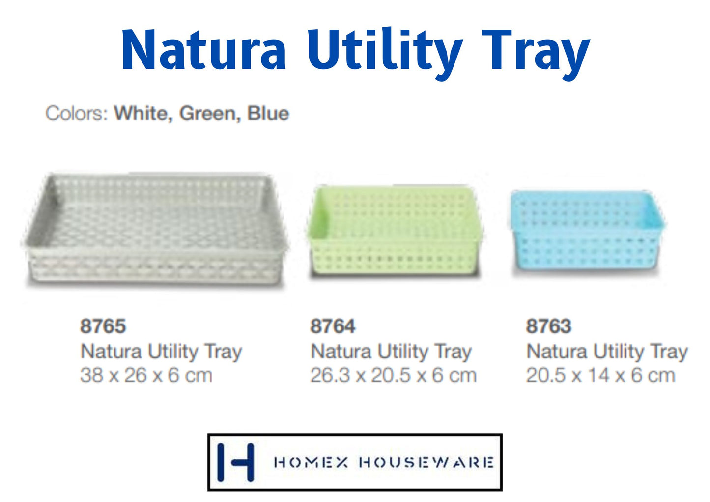 8763/8764/8765 Natura Utility Tray