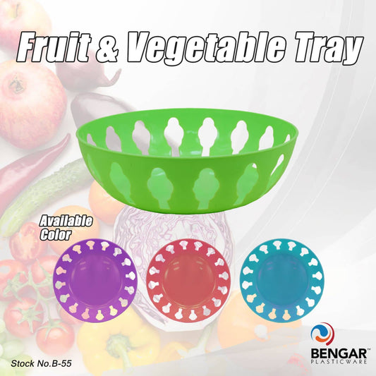 B-55 Round Fruit & Vegetable Tray Large
