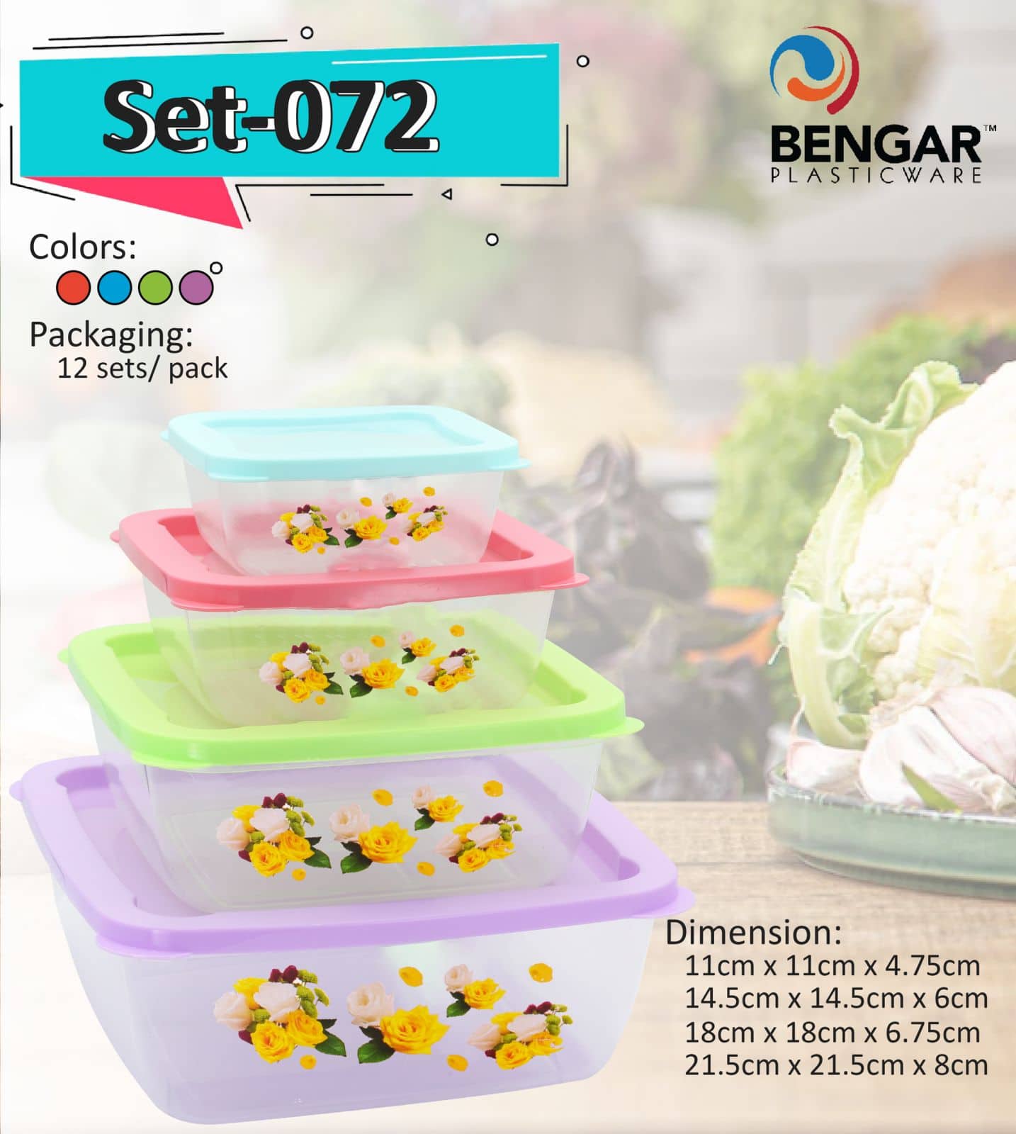Set-072 4 in 1 Food Keeper