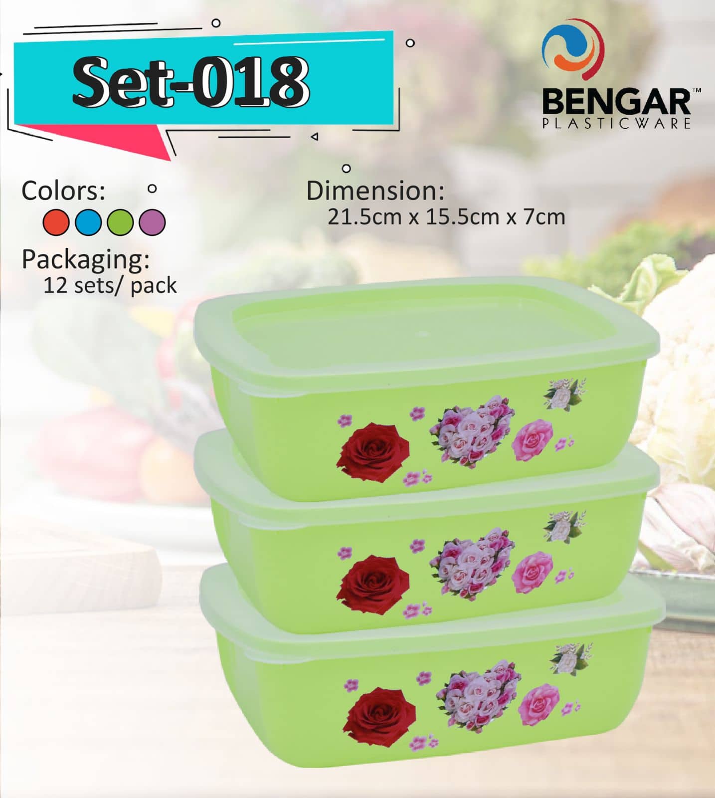Set-018 3 in1 Food Keeper 1400 ml
