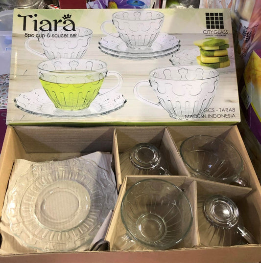 TIARA 8-Piece Cup & Saucer