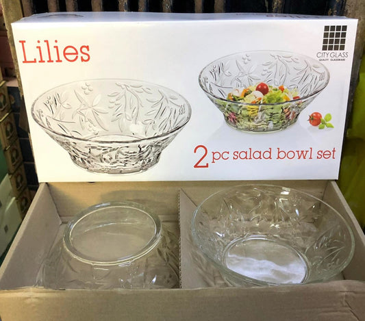 LILIES 2-Piece 7" Salad Bowl