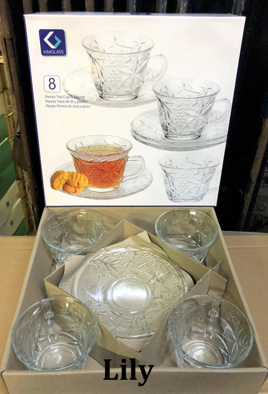 LILY 8-Piece Cup & Saucer