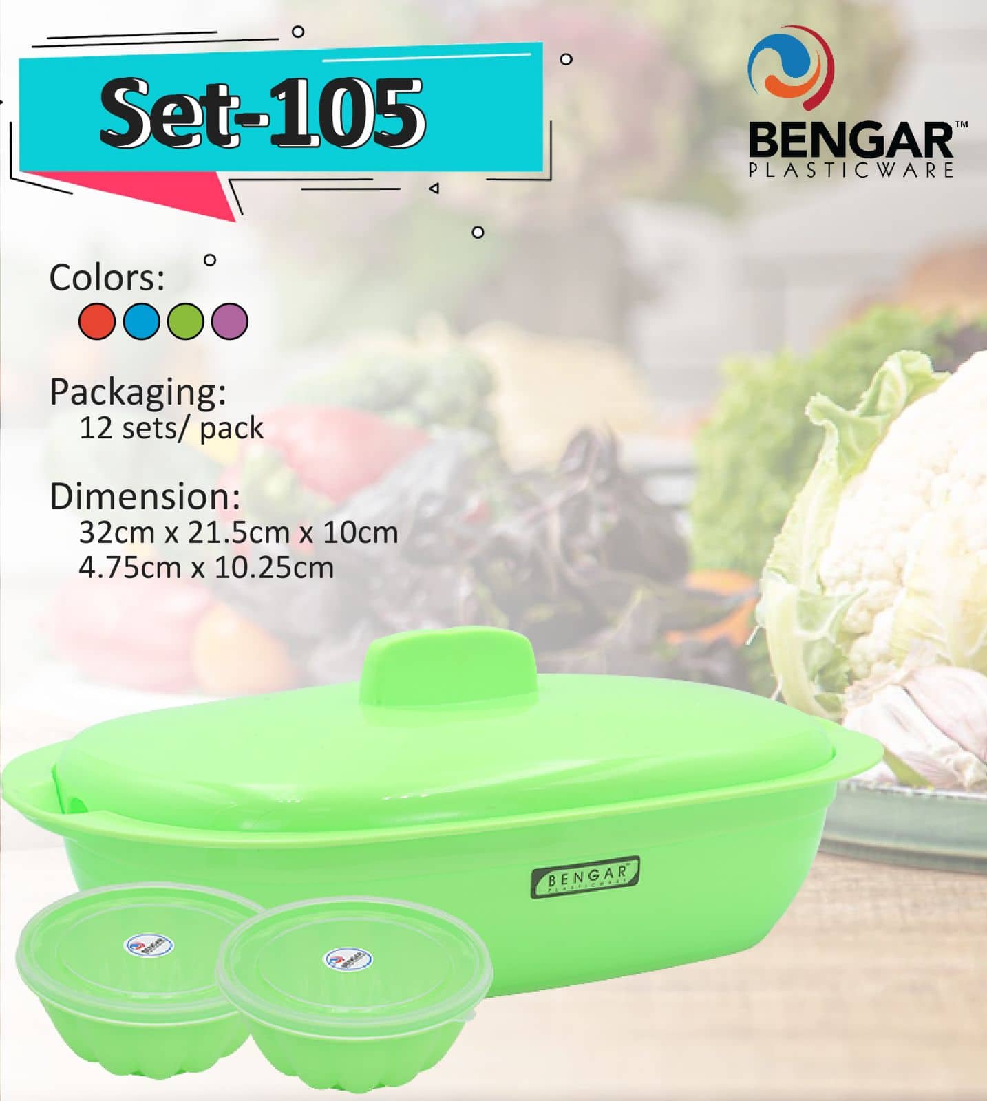 Set-105 Food Keeper with Gelatin Bowl