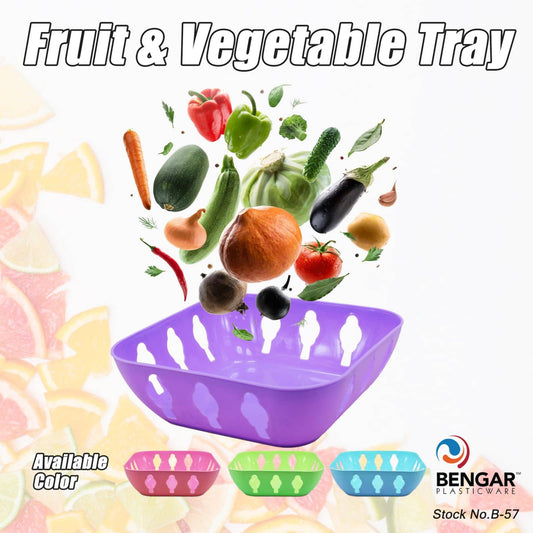 B-57 Square Fruit & Vegetable Tray Large