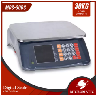 MDS-30DS Digital Scale Stainless Plate 30kg