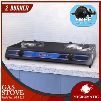 MGS-222 Gas Stove Double Burner with Regulator Inside