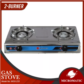 MGS-233 Gas Stove Double Burner Stainless