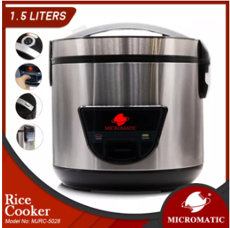 MJRC-5028 Jar Type Rice Cooker with Steamer 1.5L 8 Cups