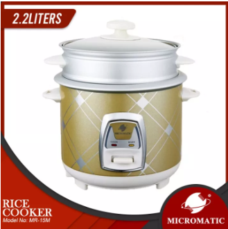 MR-15M Rice Cooker Metallic Body with Steamer 2.2L 15 Cups