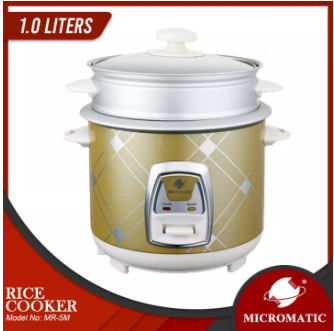 MR-5M Rice Cooker Metallic Body with Steamer 1.0L 5 Cups