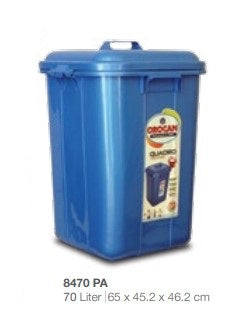 8470 PA 70 Liter Quadro Utility Can with Cover