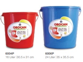 Orocan Utility Pail with Metal Handle