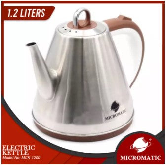 MCK-1200 1.2L Electric Cordless Kettle Stainless (Tea Kettle Design)