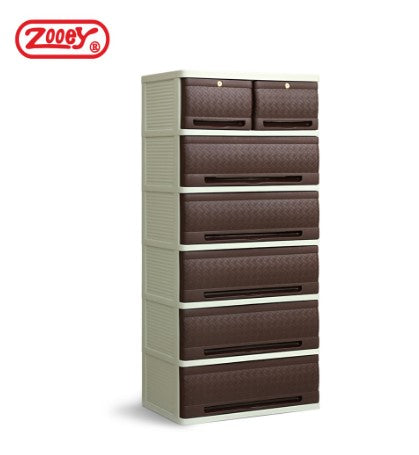 2002 6L Native Rattan Drawers 6 Layer