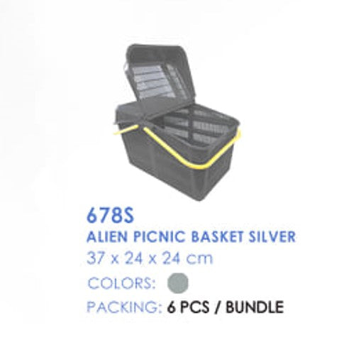 678 S Alien Picnic Basket Silver