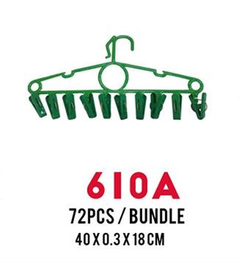 610A Anti-Wind Hanger with 10 Jumbo Clips