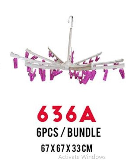 636A Anti-Wind Hanger with 36 Jumbo Clips