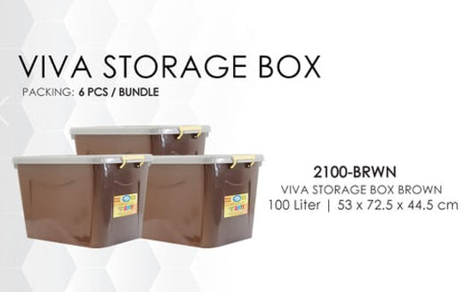 2100-BRWN Viva Storage Box Brown