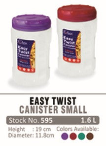 595 Star Home Canister Small Easy Twist 1.6 Liters