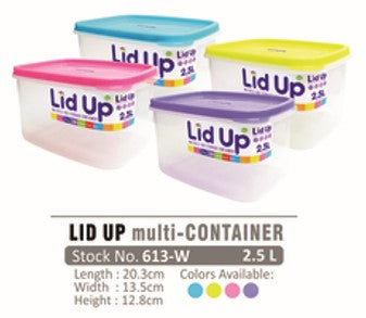 613 Star Home Lid Up Multi-Purpose Container 2.5 Liters