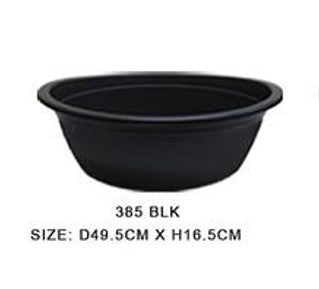 385 Basin Oval Black 49.5 x 34cm