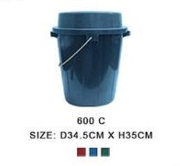 600 C 6 Gallon Pail with Cover Colored