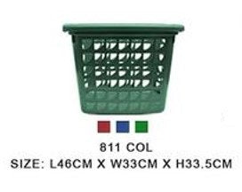 811 COL Laundry Basket Rectangular with Handle Colored