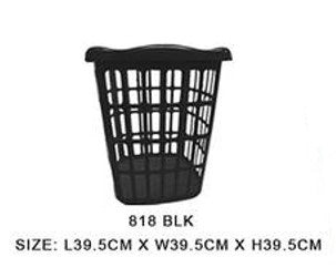 818 BLK Laundry Basket Square Black