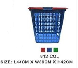 812 COL Laundry Basket with Handle Colored