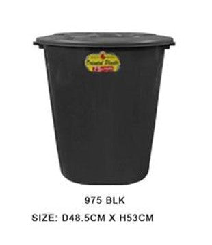 975 BLK 75 Liters Utility Container Black