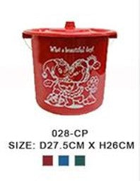 028-CP Chamber Pot Printed with Metal Handle