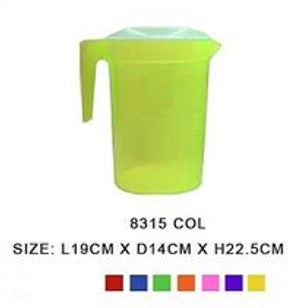 8315 COL Pitcher Round Colored 2.5L