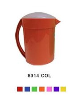 8314 COL Pitcher Round Colored 2.8L