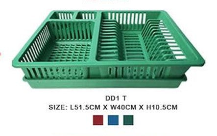 DD1 T Dish Drainer Single with Tray
